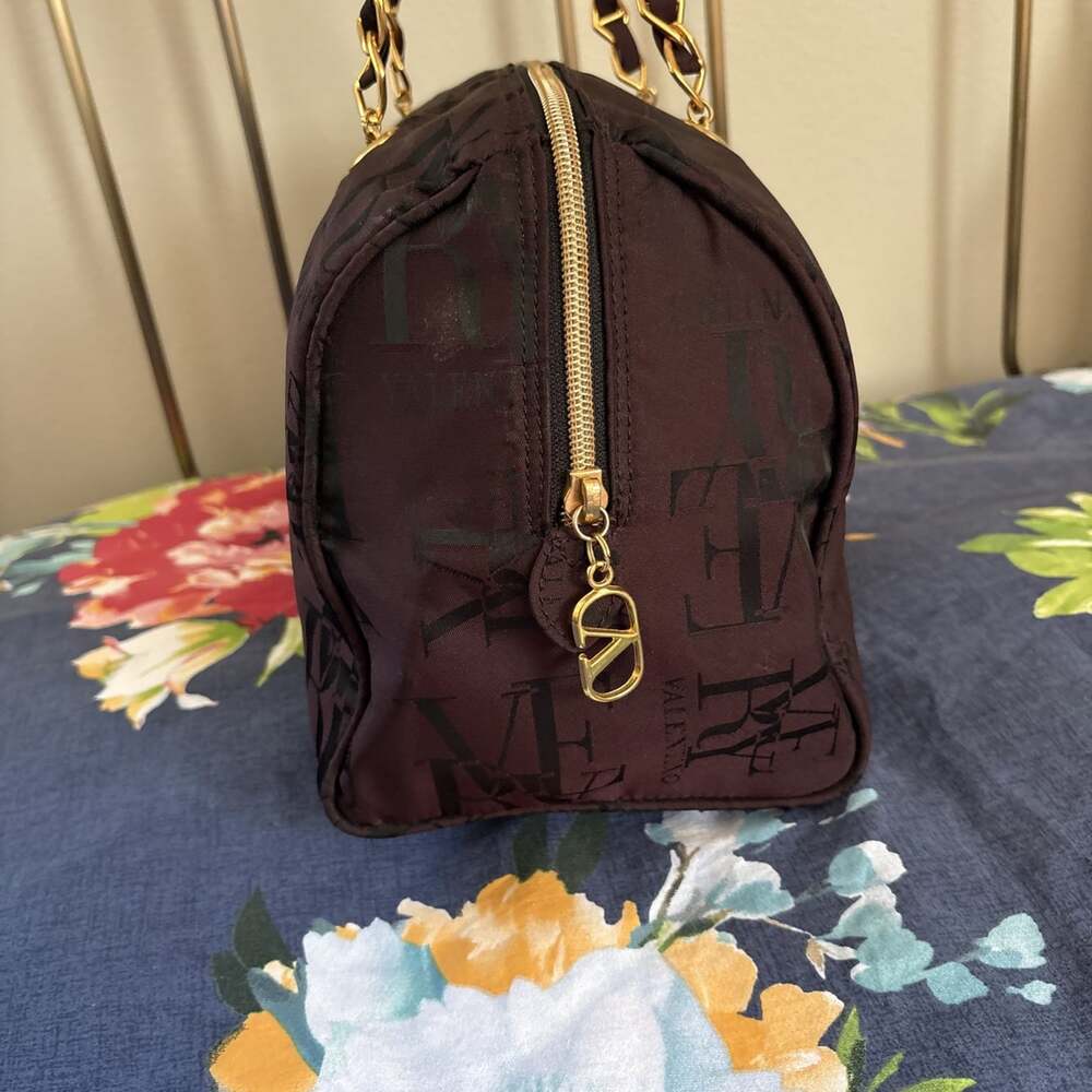 Valentino Les Sacs Burgundy Tone on Tone VERY VALENTINO Double Handle Satchel - Picture 10 of 16